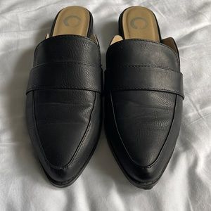 black mule slides